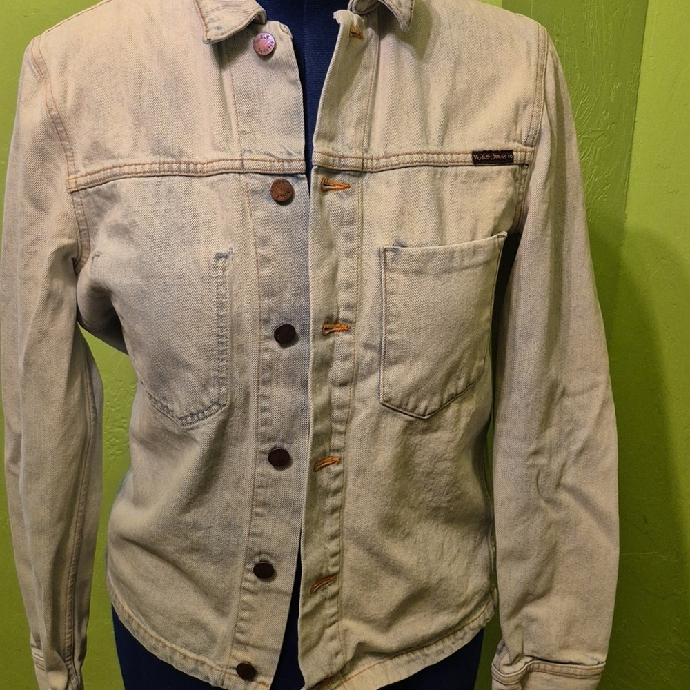 Nudie jeans co: Jean jacket style "Ronny crispy ocean. Sz. S(#1618).